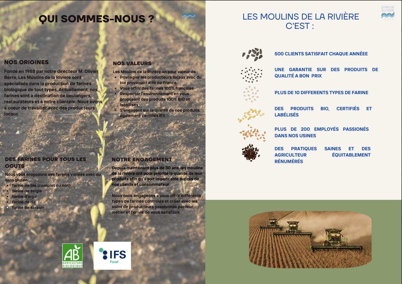 Création d'un dépliant - 2 volets